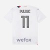 Camisola AC Milan Pulisic 11 Criança 2º Equipamento 2023-24 Manga Curta